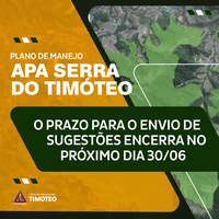 Sugestões sobre plano de manejo podem ser enviadas até dia 30